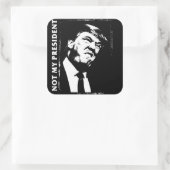 Sticker Carré Donald Trump, pas mon président (Sac)