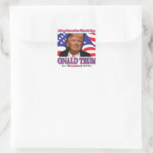 Sticker Carré Donald Trump pour le président (Sac)