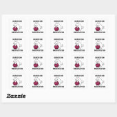 Sticker Carré Donjon Meowster Chat Drôle (Feuille)