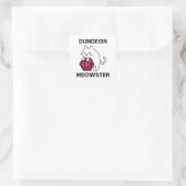 Sticker Carré Donjon Meowster Chat Drôle (Sac)