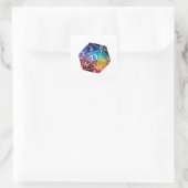 Sticker Carré Donjons et dragons, D20 (Sac)