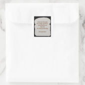 Sticker Carré Donne-Nous Notre Opinion Quotidienne (Sac)