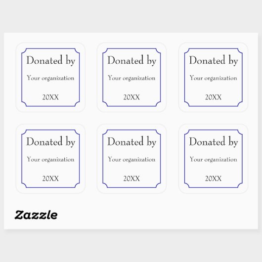 Sticker Carré Donné par modèle (Feuille)