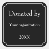 Sticker Carré Donné par modèle (Devant)