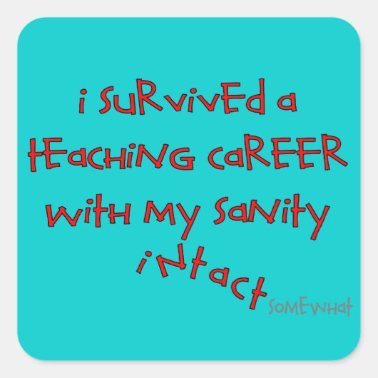 Sticker Carré Dons De Professeurs À La Retraite, Dons Hilarieux (Devant)