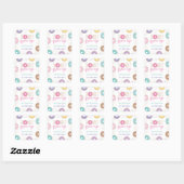 STICKER CARRÉ DONUT GROUPE (Feuille)