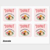 STICKER CARRÉ DONUT SOUS ESTIMATION (Feuille)