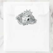 Sticker Carré Doodle Hipster Camera (Sac)