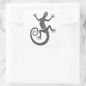 Sticker Carré Doodle Lizard Ou Salamander (Sac)