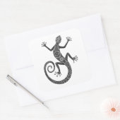 Sticker Carré Doodle Lizard Ou Salamander (Enveloppe)