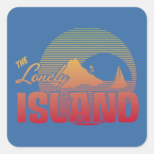 Sticker Carré Dookie Island - Couleur (Devant)