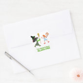 Sticker Carré Dorothy, Elphaba, et une paire de chaussures (Enveloppe)