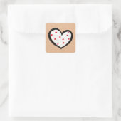 Sticker Carré Dotty Hearts (Sac)