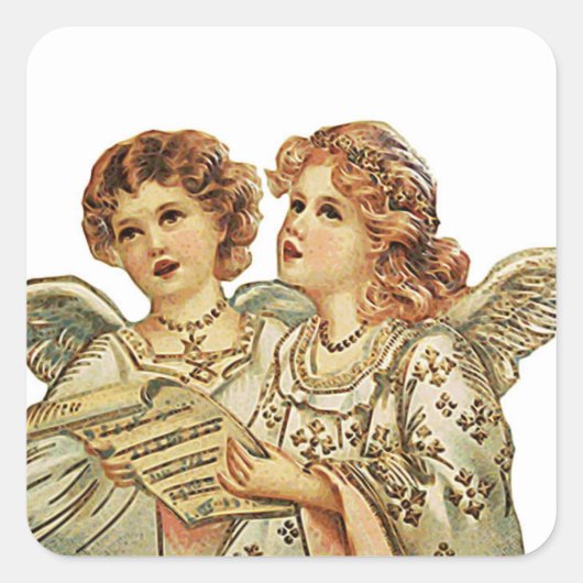 Sticker Carré Double Beauthful Angels (Devant)