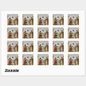 Sticker Carré Doubting Thomas with St. Magnus, c.1504-05 (Feuille)