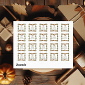 Sticker Carré Douce Foliage D'automne Baie Sucrée Fête de Mariag