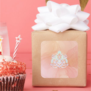 Sticker Carré Douce Harmonie Florale