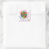 Sticker Carré DOUCE ! Vous Avez Une Récompense D'Enseignant A+ L (Sac)