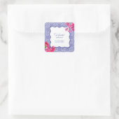 Sticker Carré Douche nuptiale italienne bougainvillière (Sac)