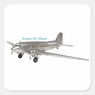 Sticker Carré Douglas DC3 Dakota