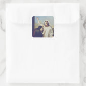 Sticker Carré Douter de Saint Thomas par Silvestro Lega (Sac)