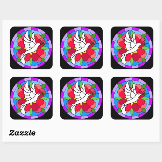 Sticker Carré Dove (Feuille)