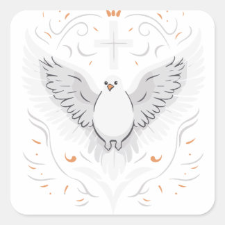 Sticker Carré Dove Saint-Esprit