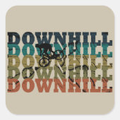 Sticker Carré Downhill (Devant)