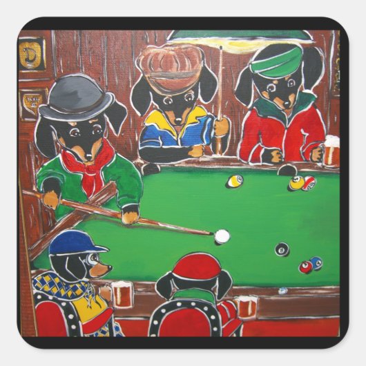 STICKER CARRÉ DOXIE BILLIARDS (Devant)