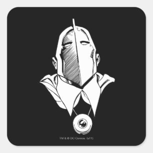 Sticker Carré Dr. Fate Mask Plan