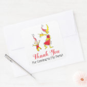 Sticker Carré Dr Seuss| Joyeux anniversaire pour vous - Merci (Enveloppe)