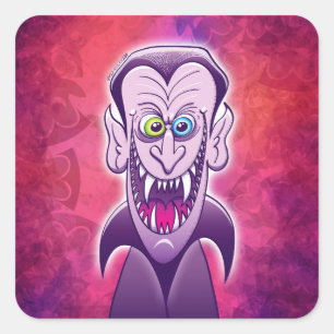 Sticker Carré Dracula mauvais