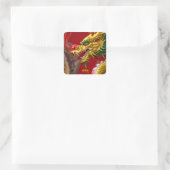 Sticker Carré Dragon (Sac)