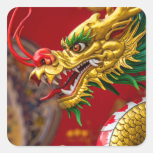 Sticker Carré Dragon