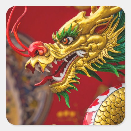 Sticker Carré Dragon (Devant)