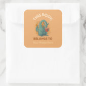 Sticker Carré Dragon Cette propriété appartient aux Boîtes (Sac)