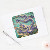 Sticker Carré Dragon chinois (Enveloppe)