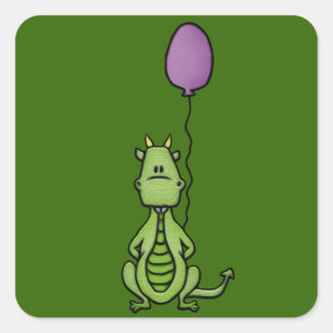 Sticker Carré Dragon de partie