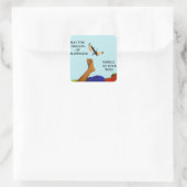 Sticker Carré Dragon et orteils (Sac)