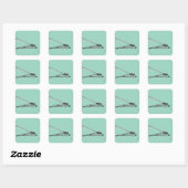 Sticker Carré Dragon Fly (Feuille)