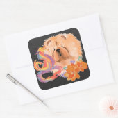 Sticker Carré DRAGON-TALEZ CHOW Année du dragon (Enveloppe)