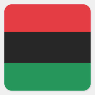 Sticker Carré Drapeau africain de casserole, Kwanzaa heureux
