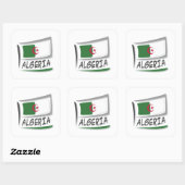 Sticker Carré Drapeau Algérie Pride X (Feuille)