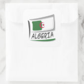 Sticker Carré Drapeau Algérie Pride X (Sac)