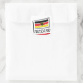 Sticker Carré Drapeau Allemagne Pride X (Sac)