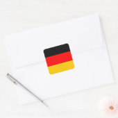Sticker Carré Drapeau allemand Deutsche Flagge (Enveloppe)