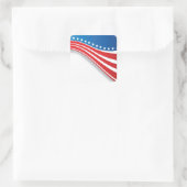 Sticker Carré Drapeau américain (Sac)