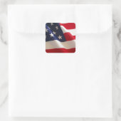 Sticker Carré Drapeau américain (Sac)