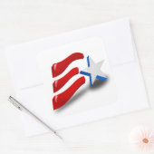 STICKER CARRÉ DRAPEAU AMÉRICAIN (Enveloppe)