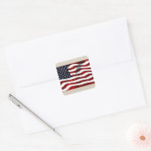 Sticker Carré Drapeau américain (Enveloppe)